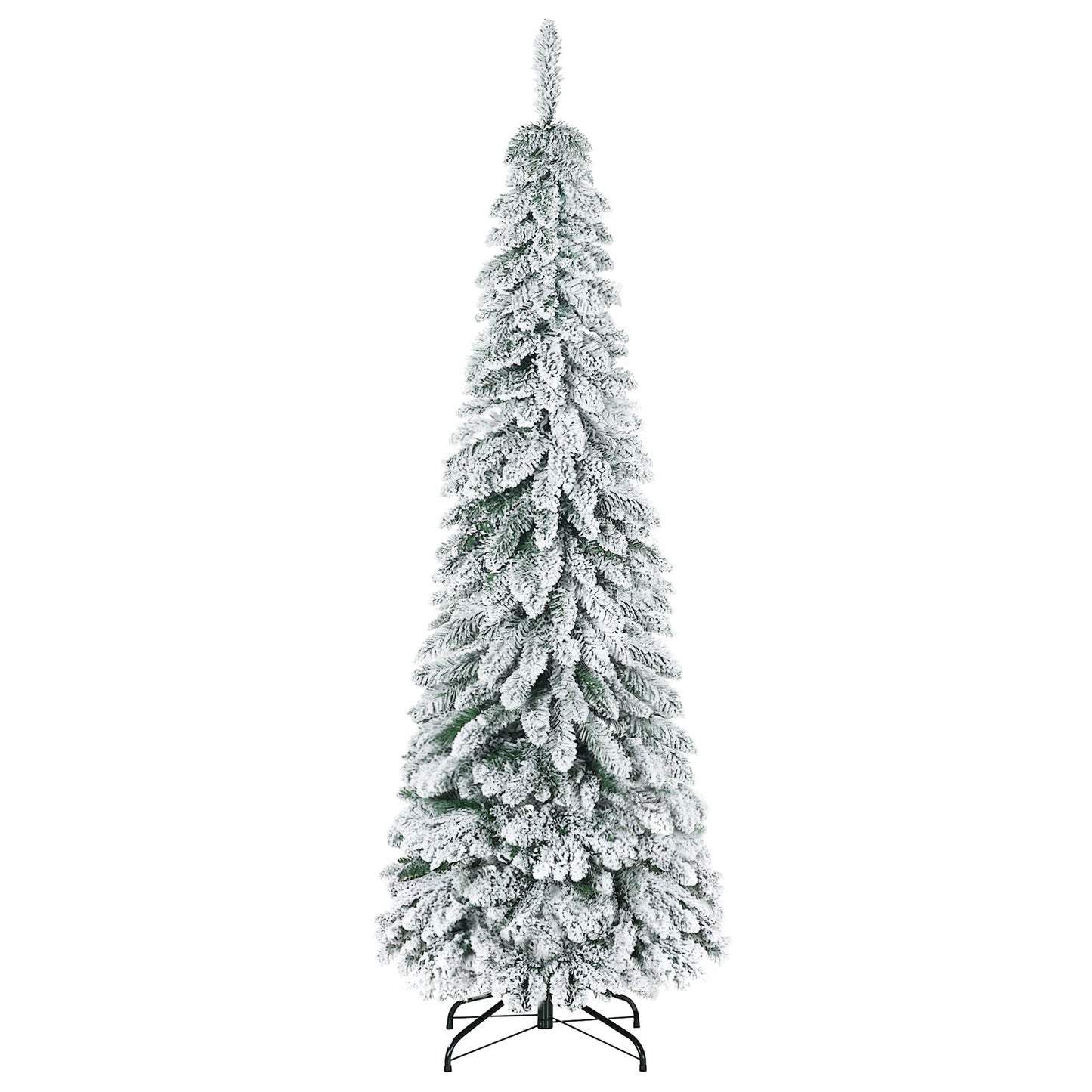 180 cm artificial Christmas tree with snow and base