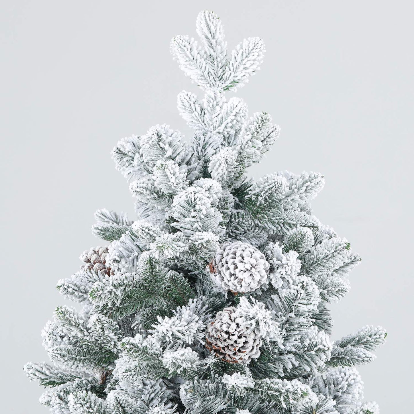 180 cm artificial Christmas tree, snowy, collapsible metal stand