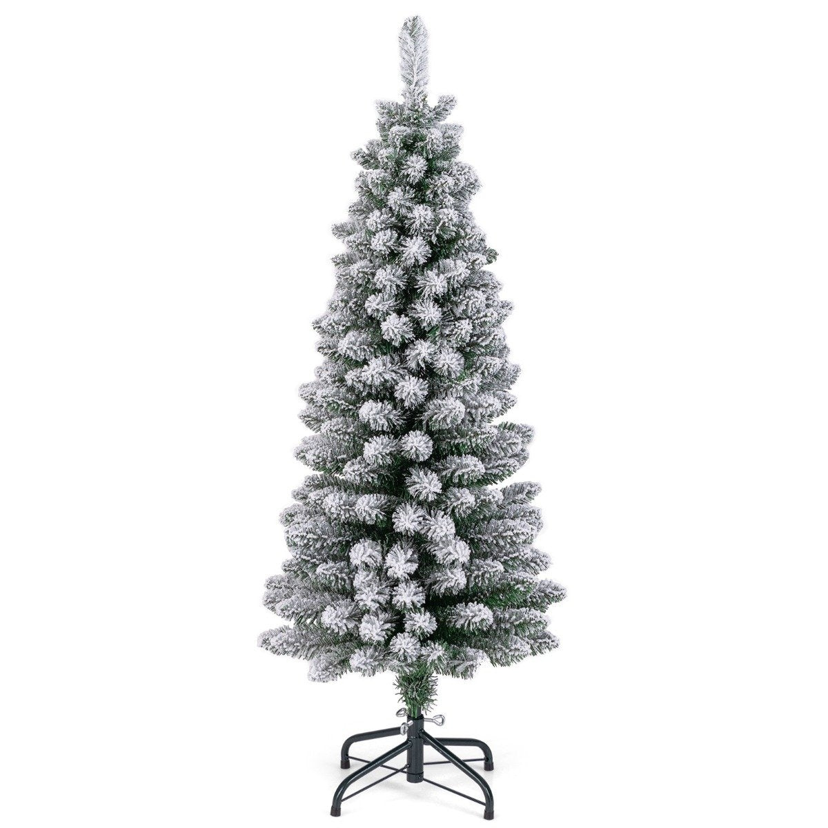 Artificial Christmas tree pencil 120 cm Christmas tree with snow green