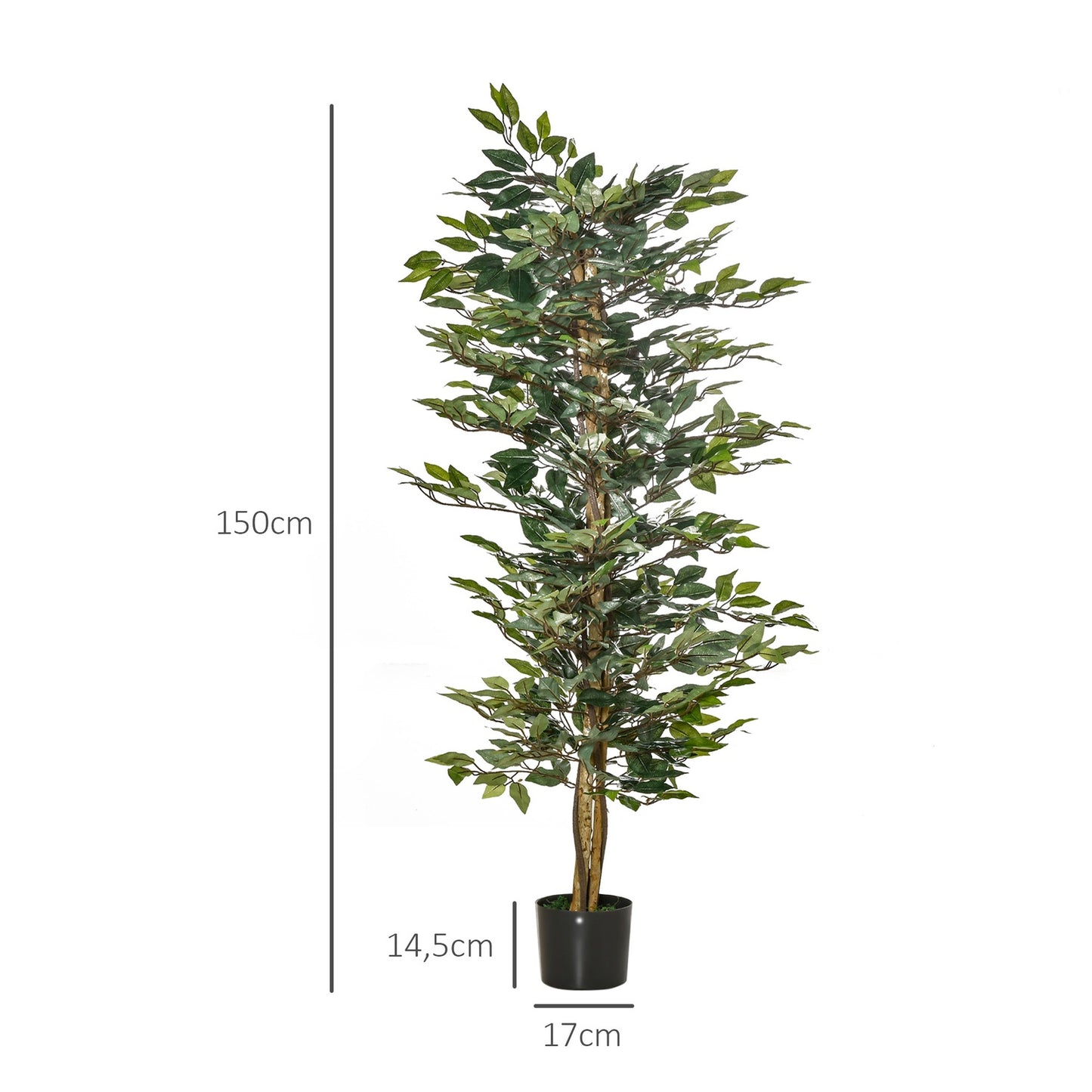 150cm artificial ficus tree for indoor/outdoor decoration