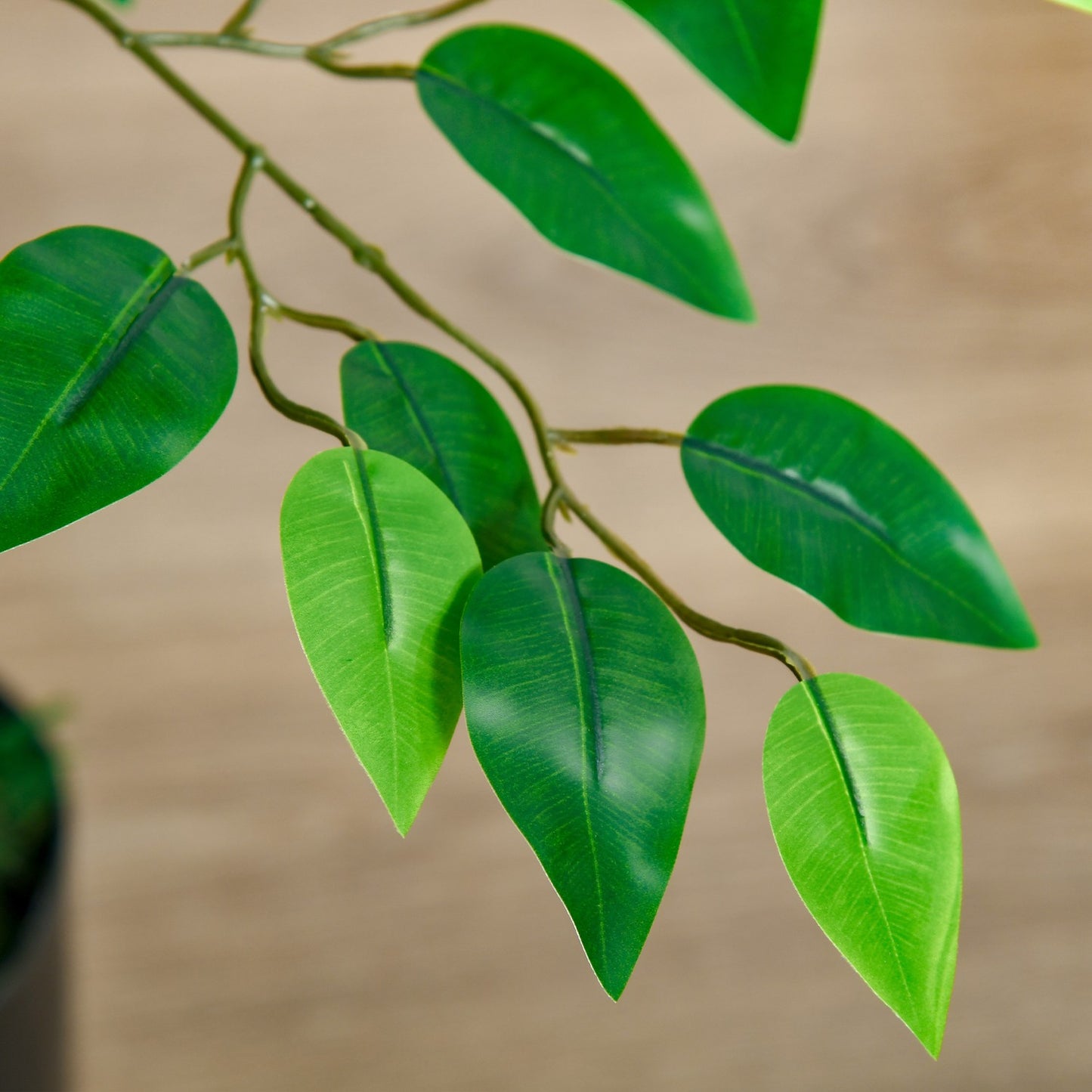 Large 135 cm artificial ficus tree in pot for home or office