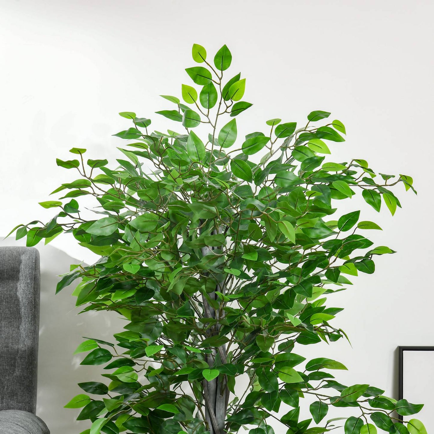 Large 135 cm artificial ficus tree in pot for home or office