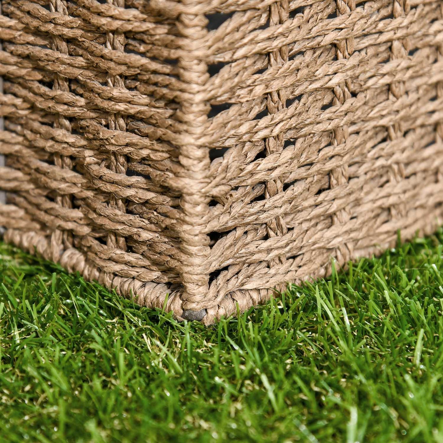 Artificial grass mat, 10-pack - 25 mm, 30x30 cm, dark green