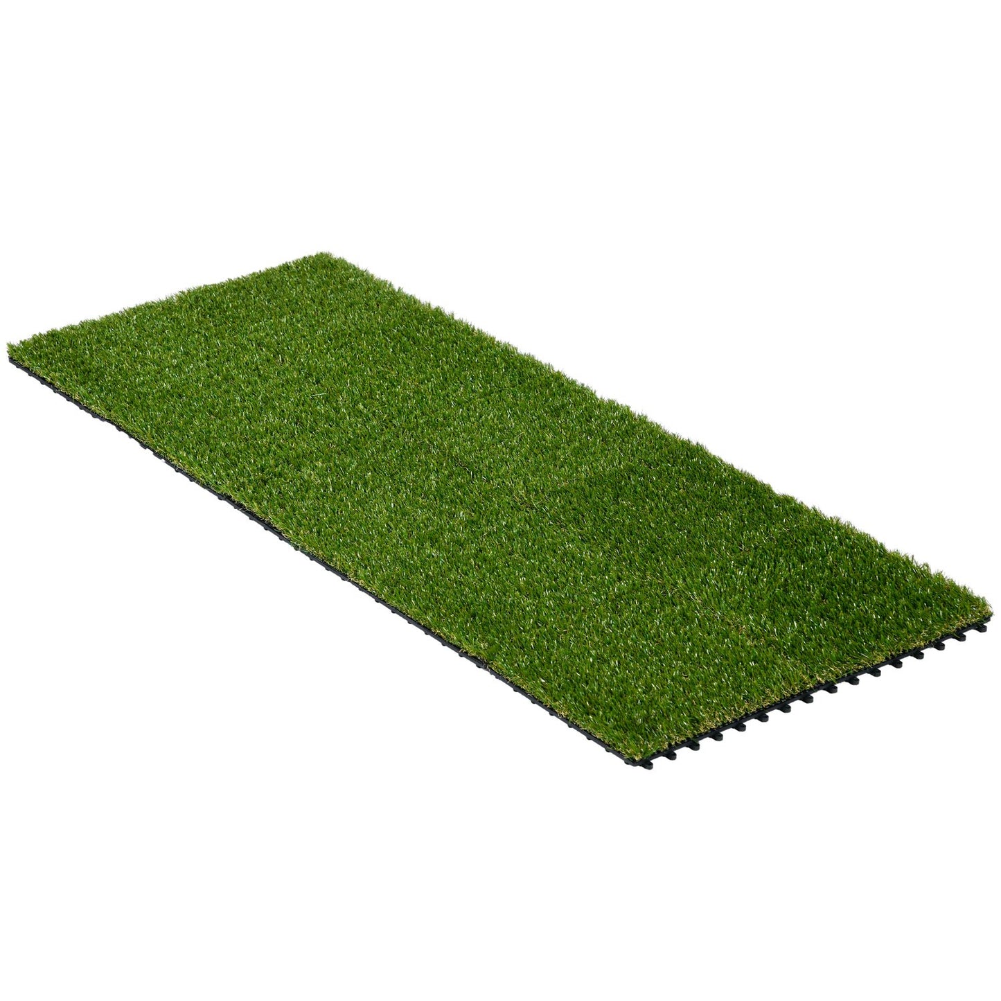 Artificial Grass Tiles - Pack of 10, 25mm, for garden use