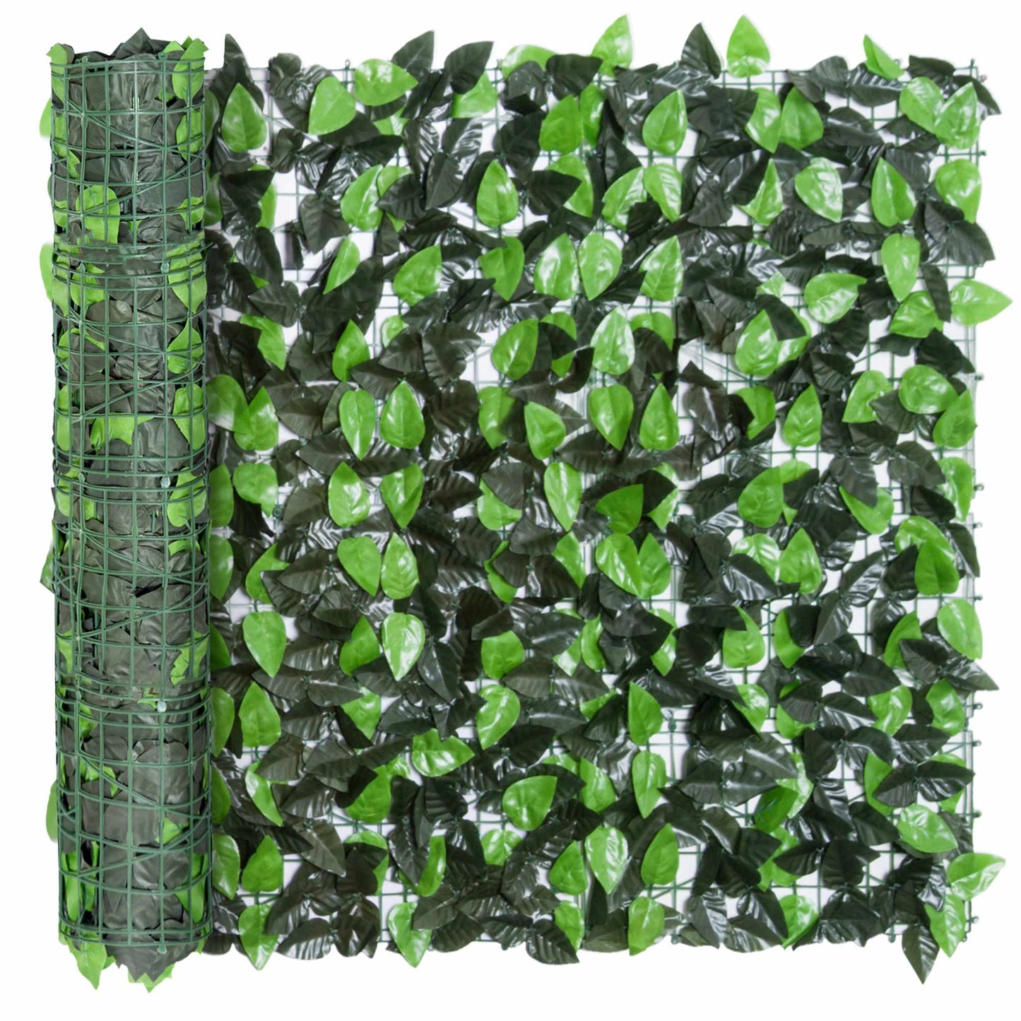 Artificial Greenery Privacy Fence, 300x100 cm, Dark Green