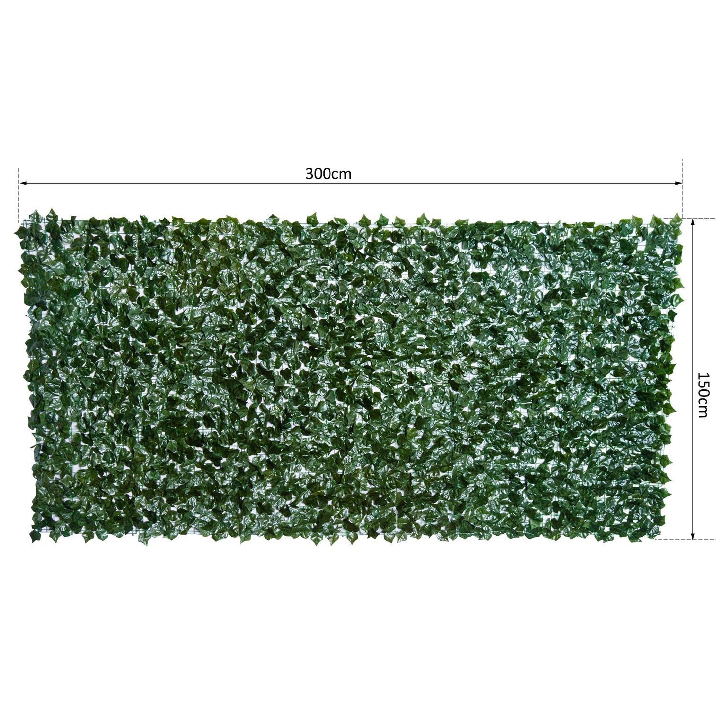 Artificial Privacy Hedge Wall - Dark Green, 300 x 150 cm