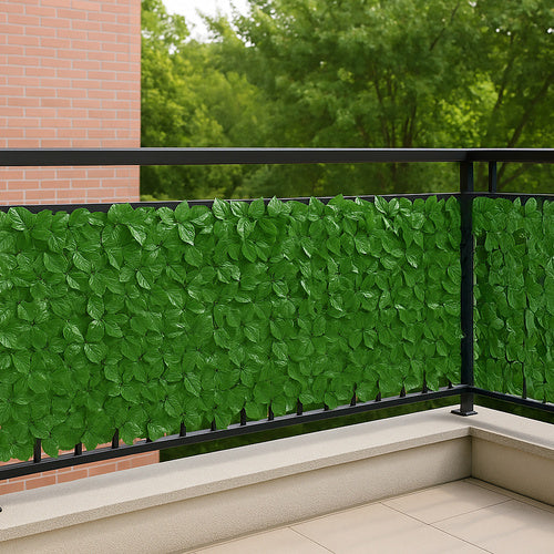 Artificial Hedge for Balcony, 5x0.5m Privacy Screen