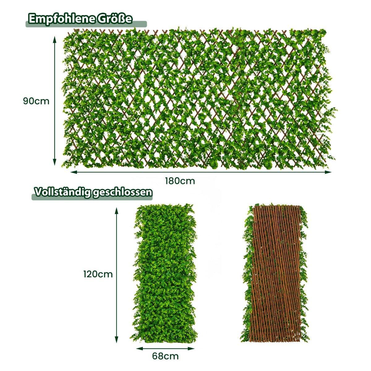 Artificial Ivy Garden Privacy Screen Plant Wall Hedges with Green Eucalyptus