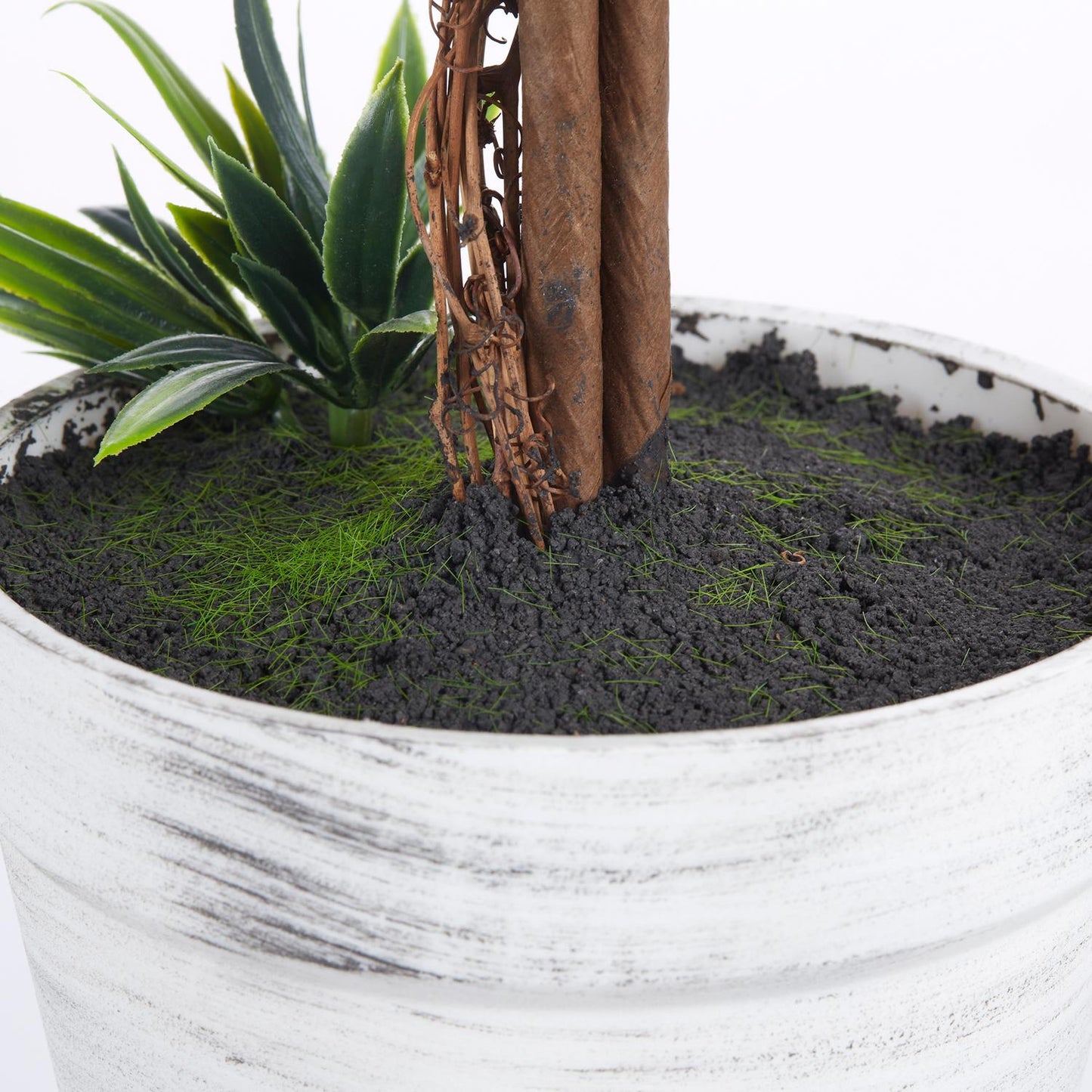Artificial lavender plants - 60 cm, set of 2 with moss pot