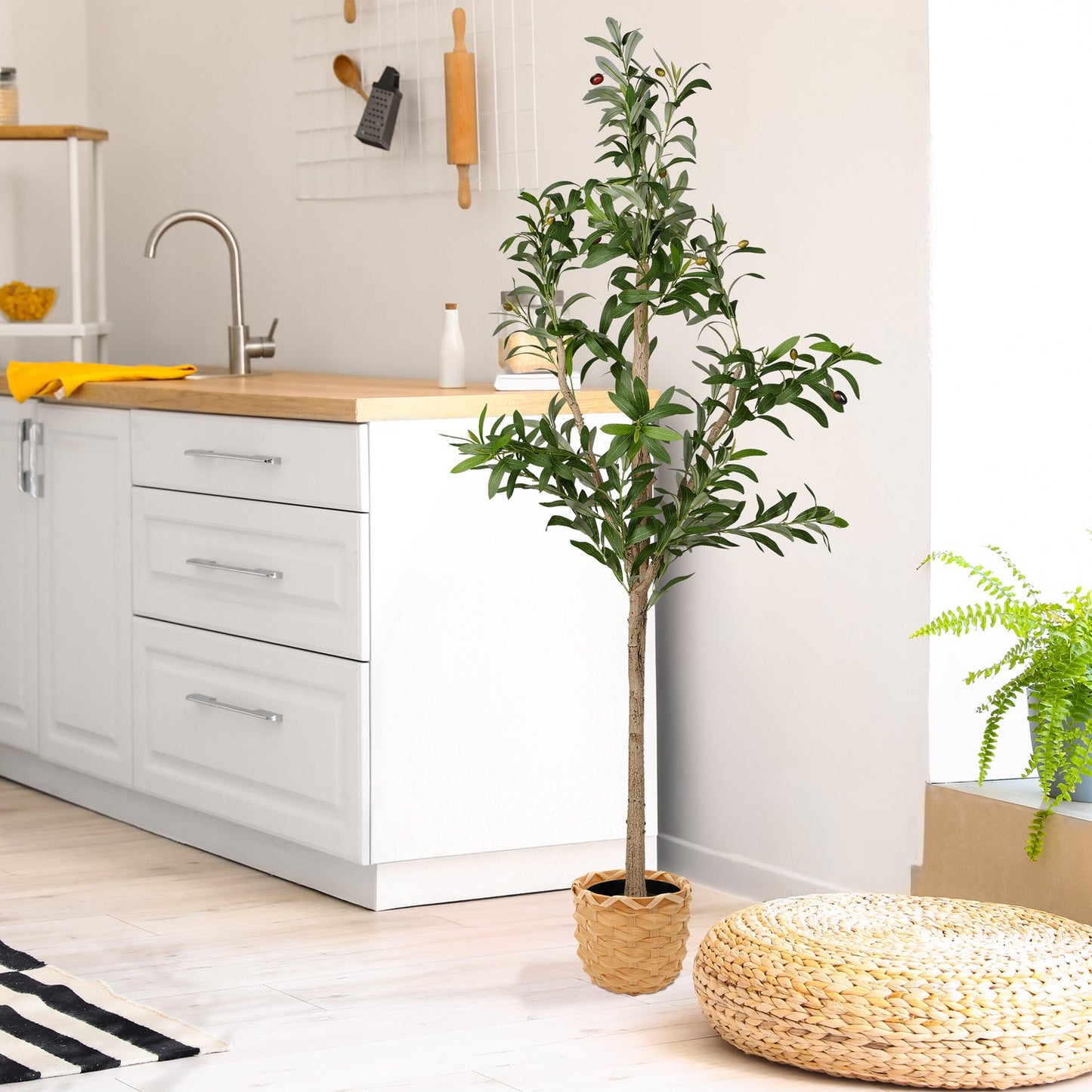 Artificial Olive Tree in Pot – Realistic Decor