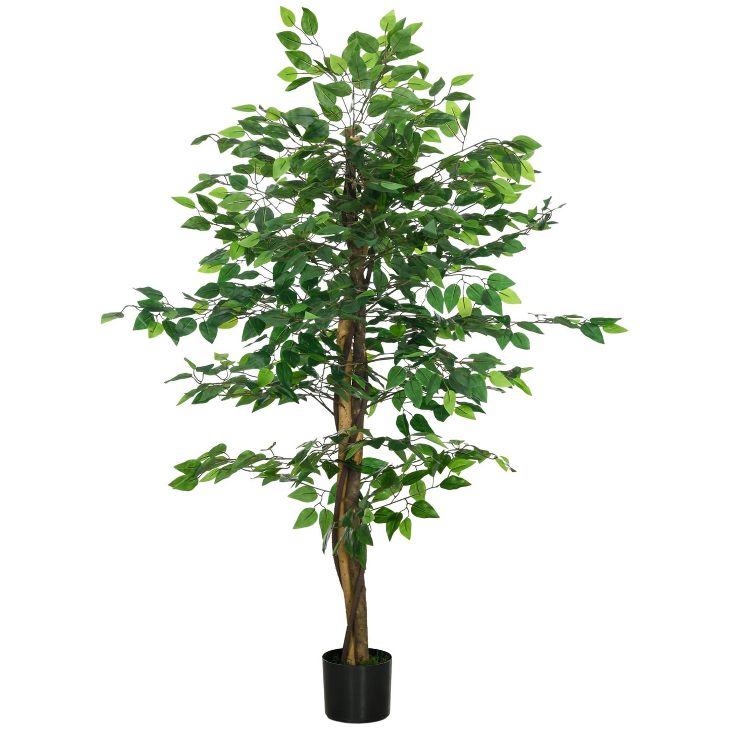 Artificial ficus tree 150 cm with planting - lifelike potted plant