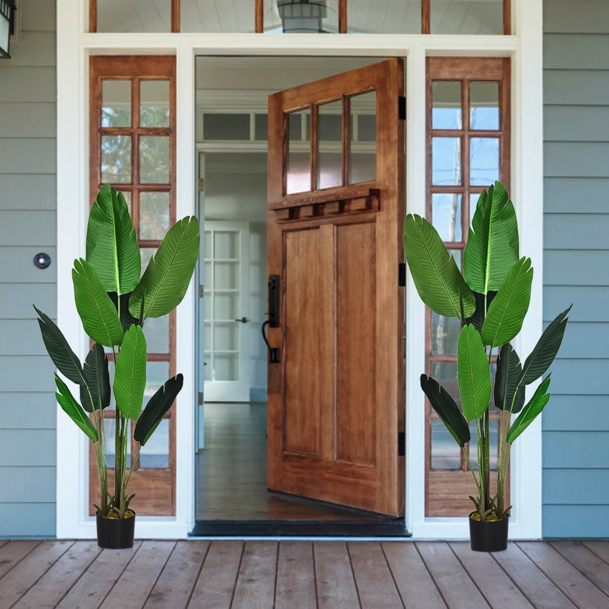 Artificial Plant Artificial Green Plant 160cm Tropical Palm Artificial Monstera Snake Plant