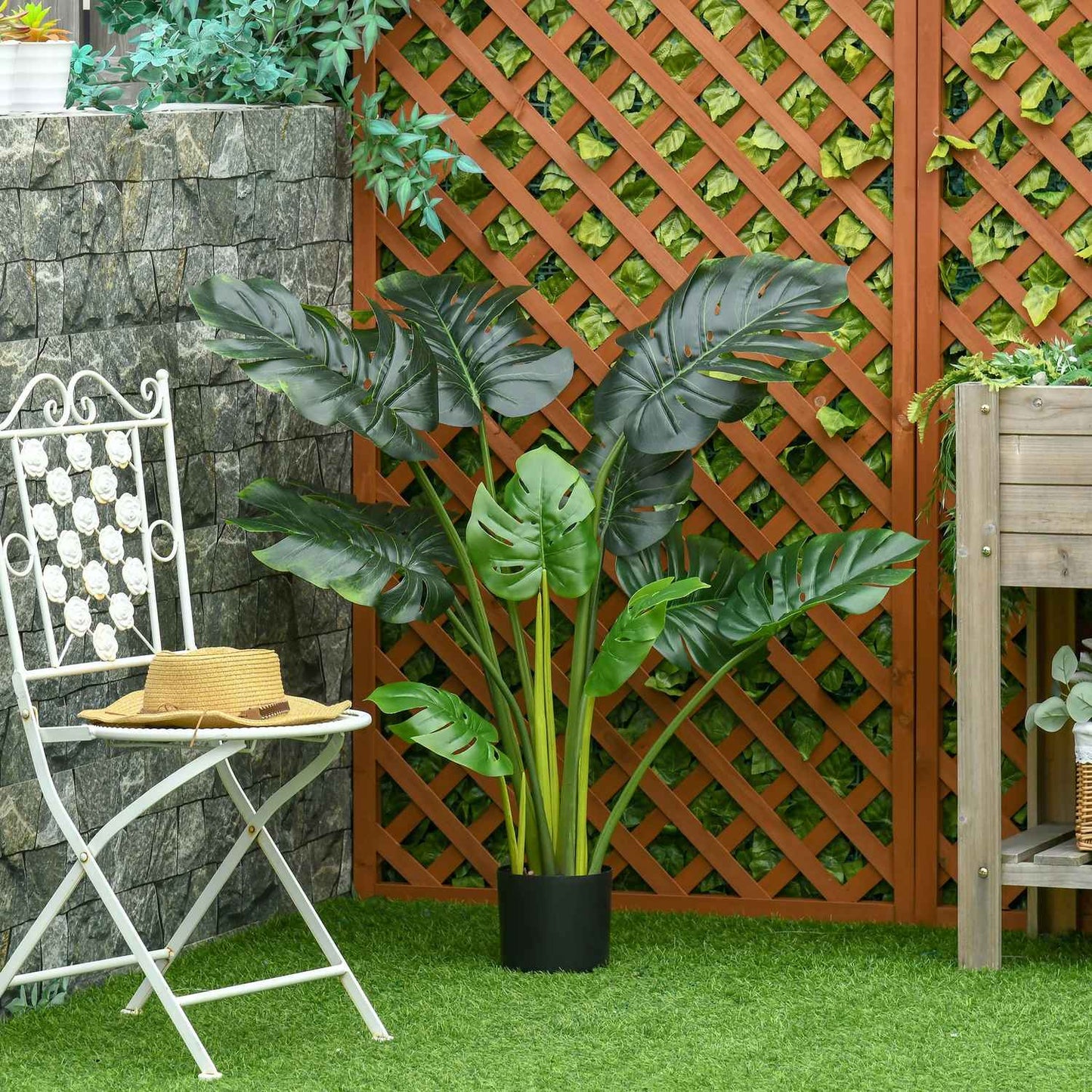 Artificial plant, 110 Cm - Easy-care indoor/outdoor pot