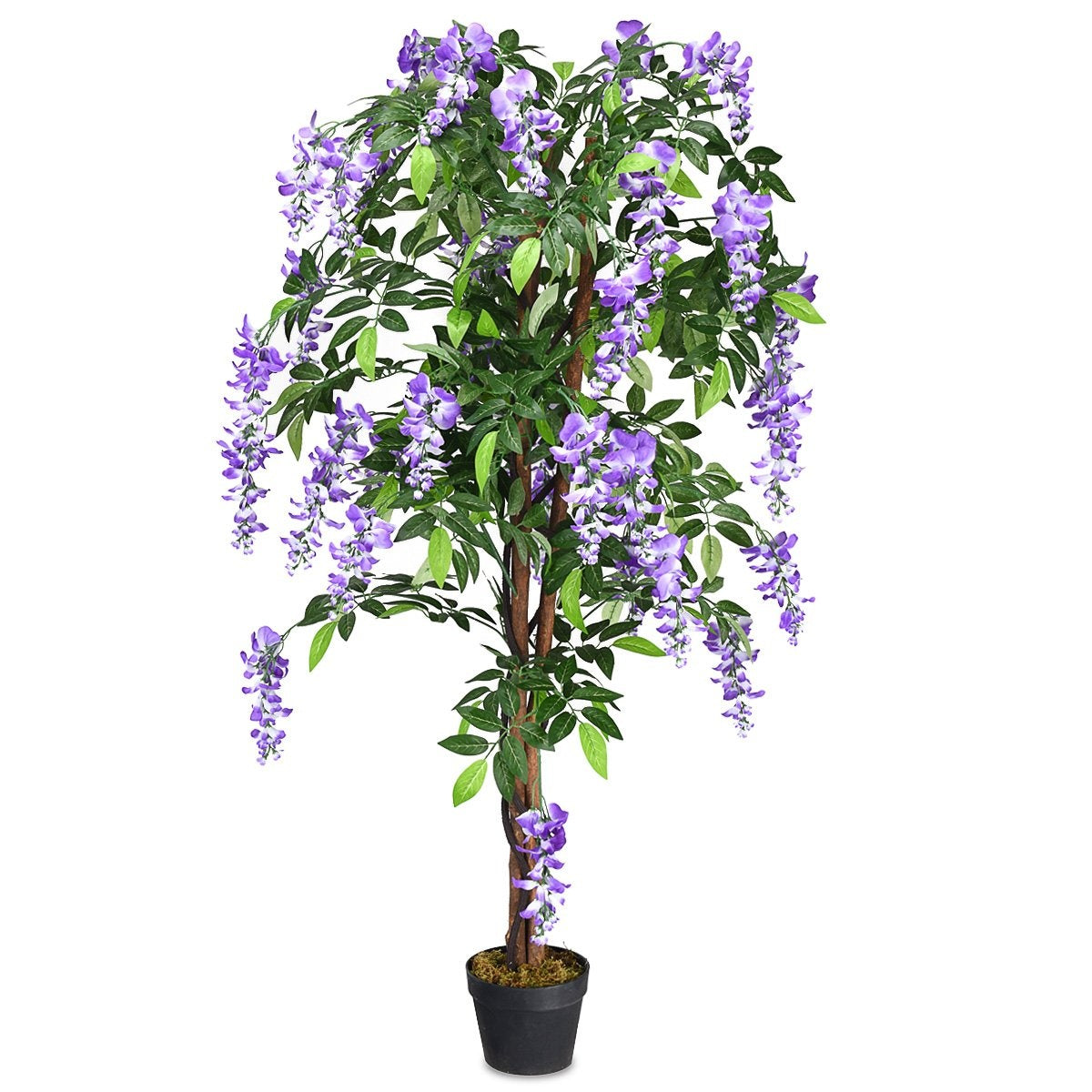 Artificial Plant Usable Artificial Palm Artificial Tree 150 cm Purple