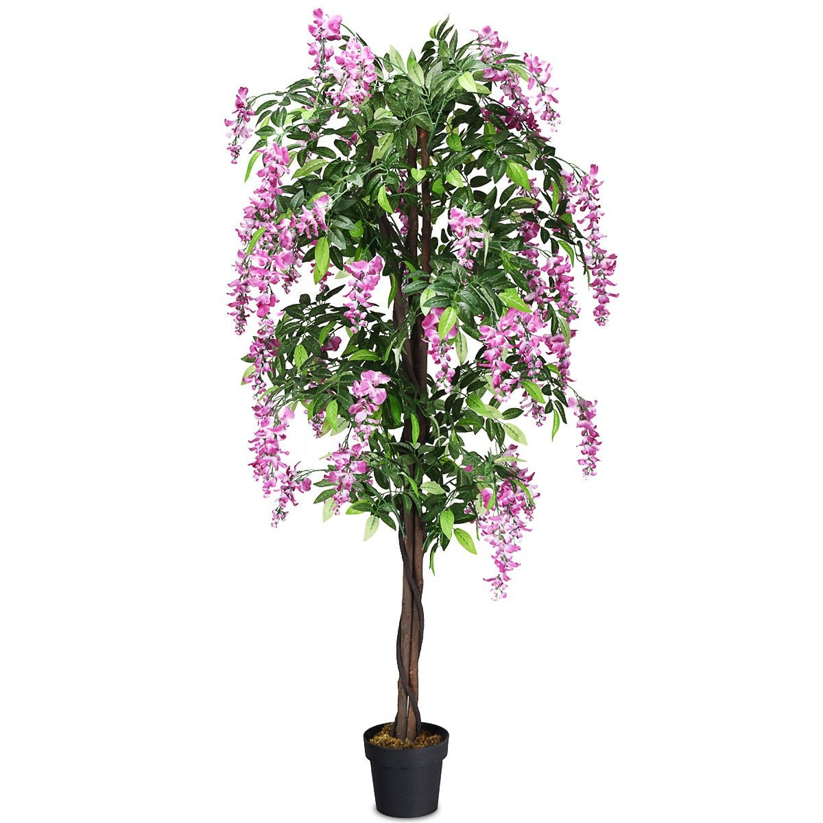 Artificial Plant Usable Artificial Palm Artificial Tree 180 cm Pink