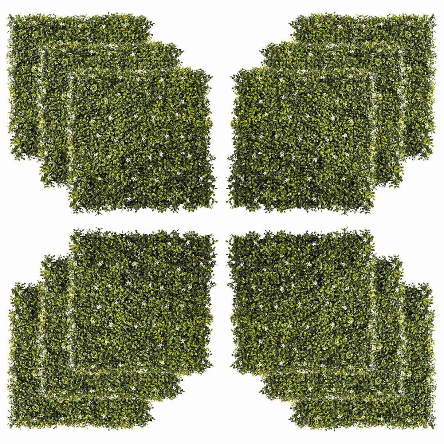 Artificial plant wall kit - UV protection, 50x50cm, 12 panels