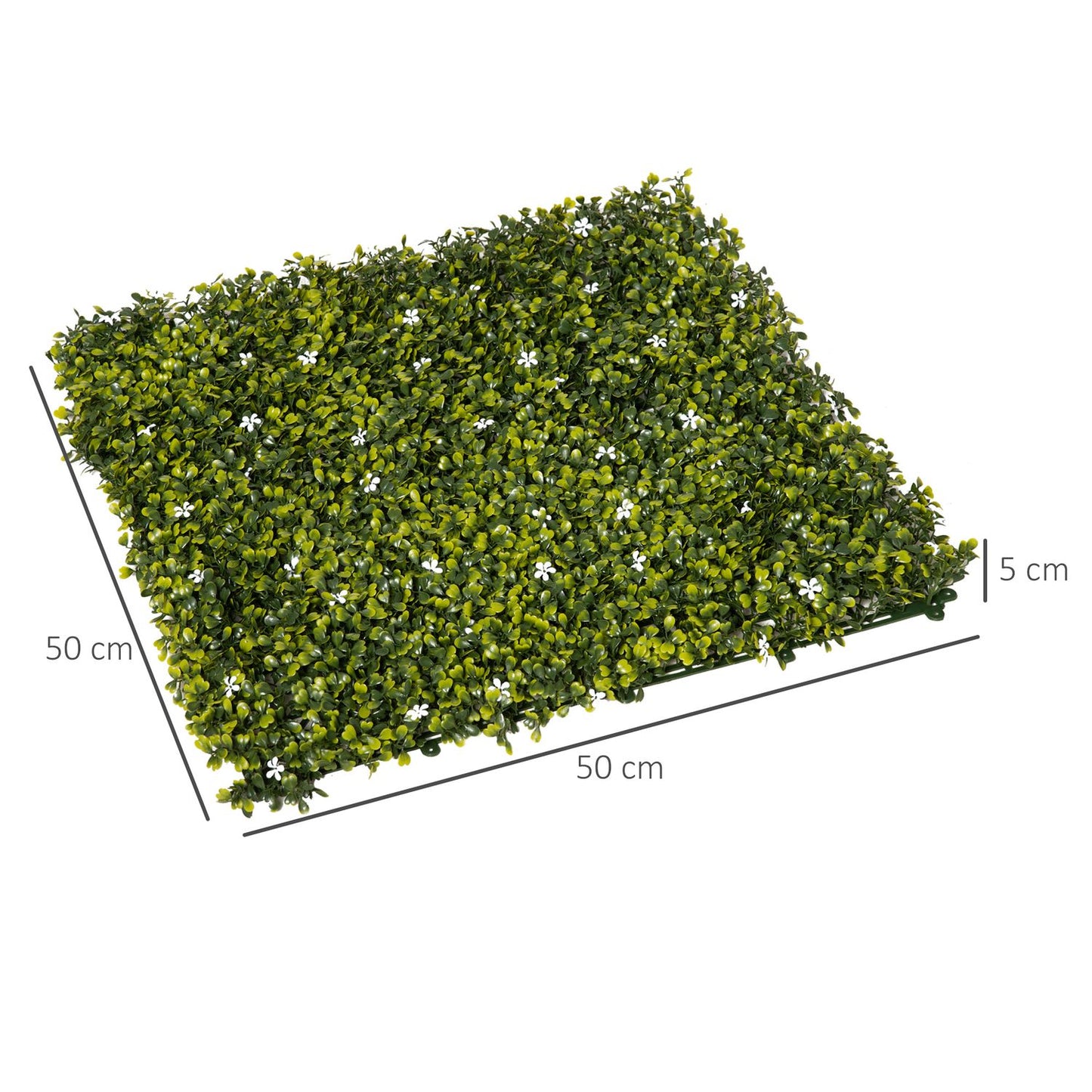 Artificial plant wall kit - UV protection, 50x50cm, 12 panels