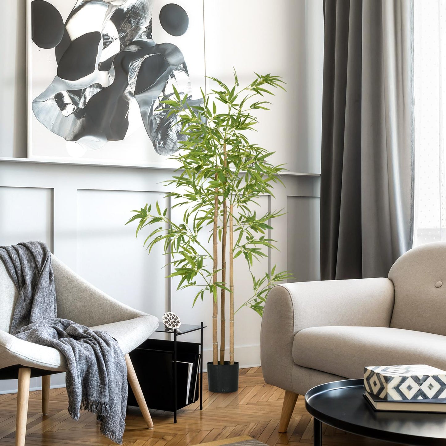 Artificial Bamboo Plant - 180cm, 830 Leaves, Indoor Decor
