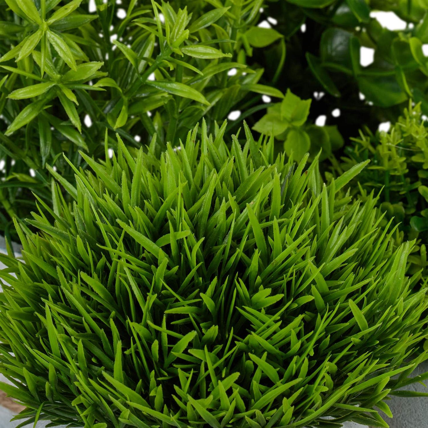 Artificial Plants Set, Small Plastic Décor in Pots
