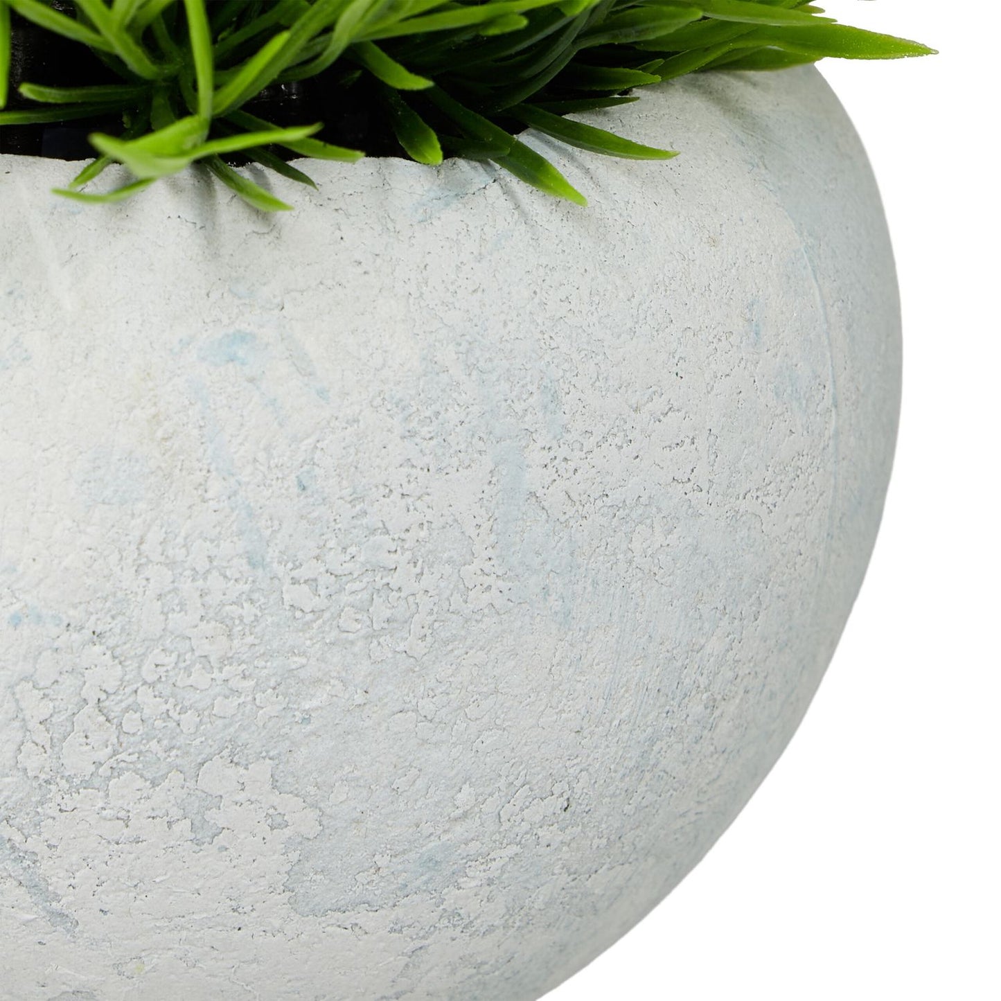 Artificial Plants Set of 3 in Grey Concrete Pots