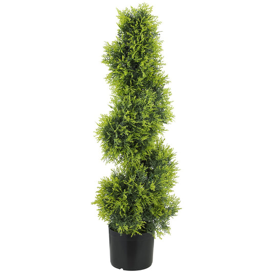 Artificial Spiral Topiary Tree, 90cm, UV-Resistant