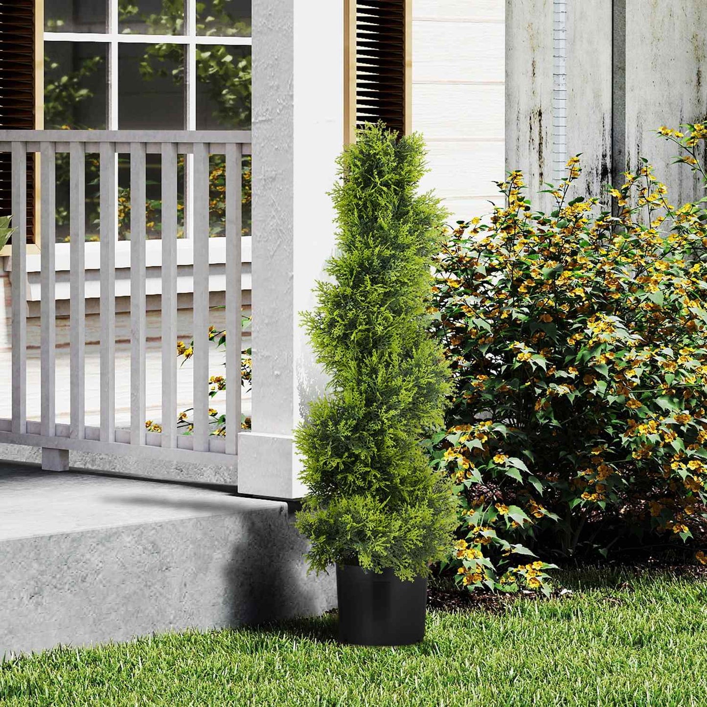 Artificial Spiral Topiary Tree, 90cm, UV-Resistant