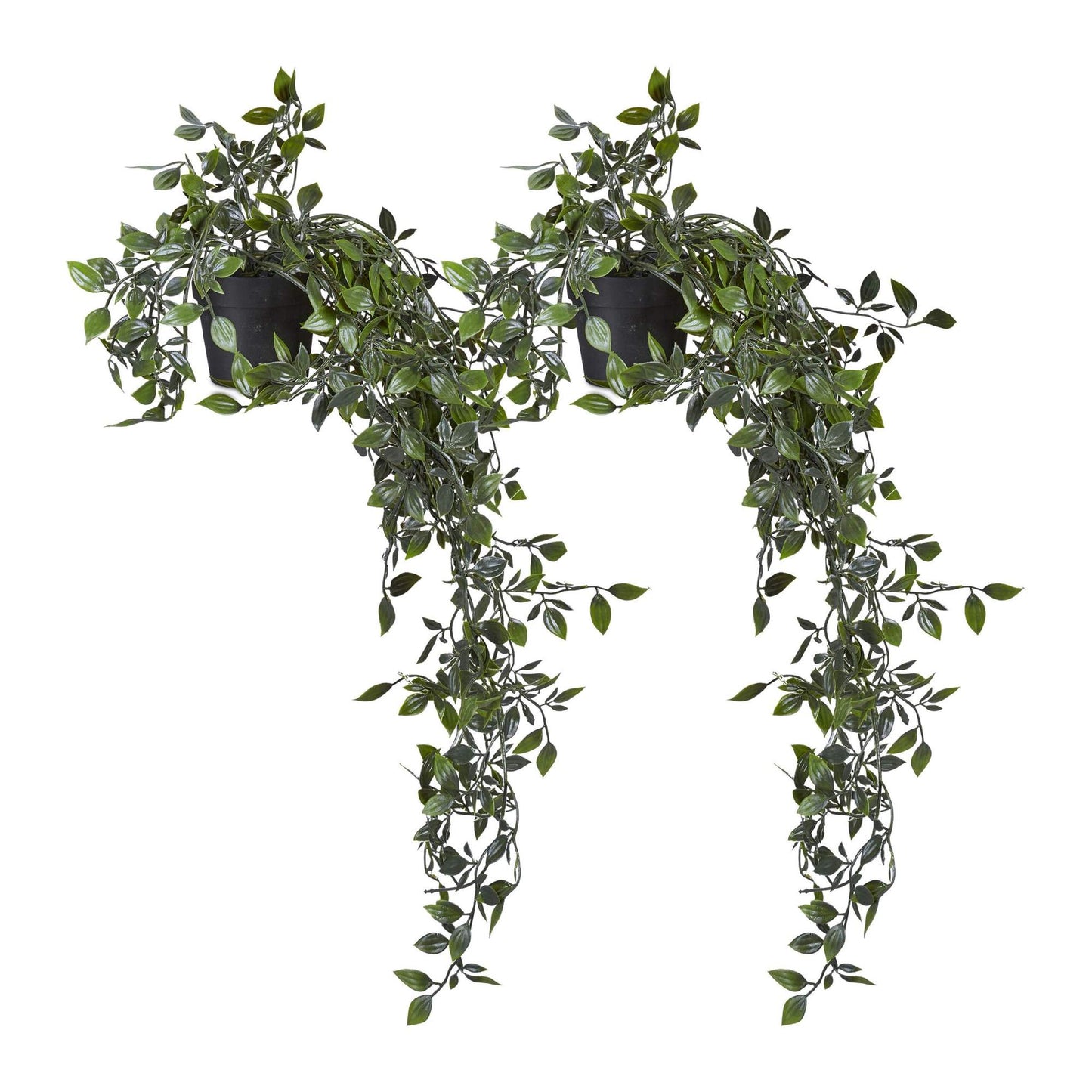 Artificial hanging plants set of 2
