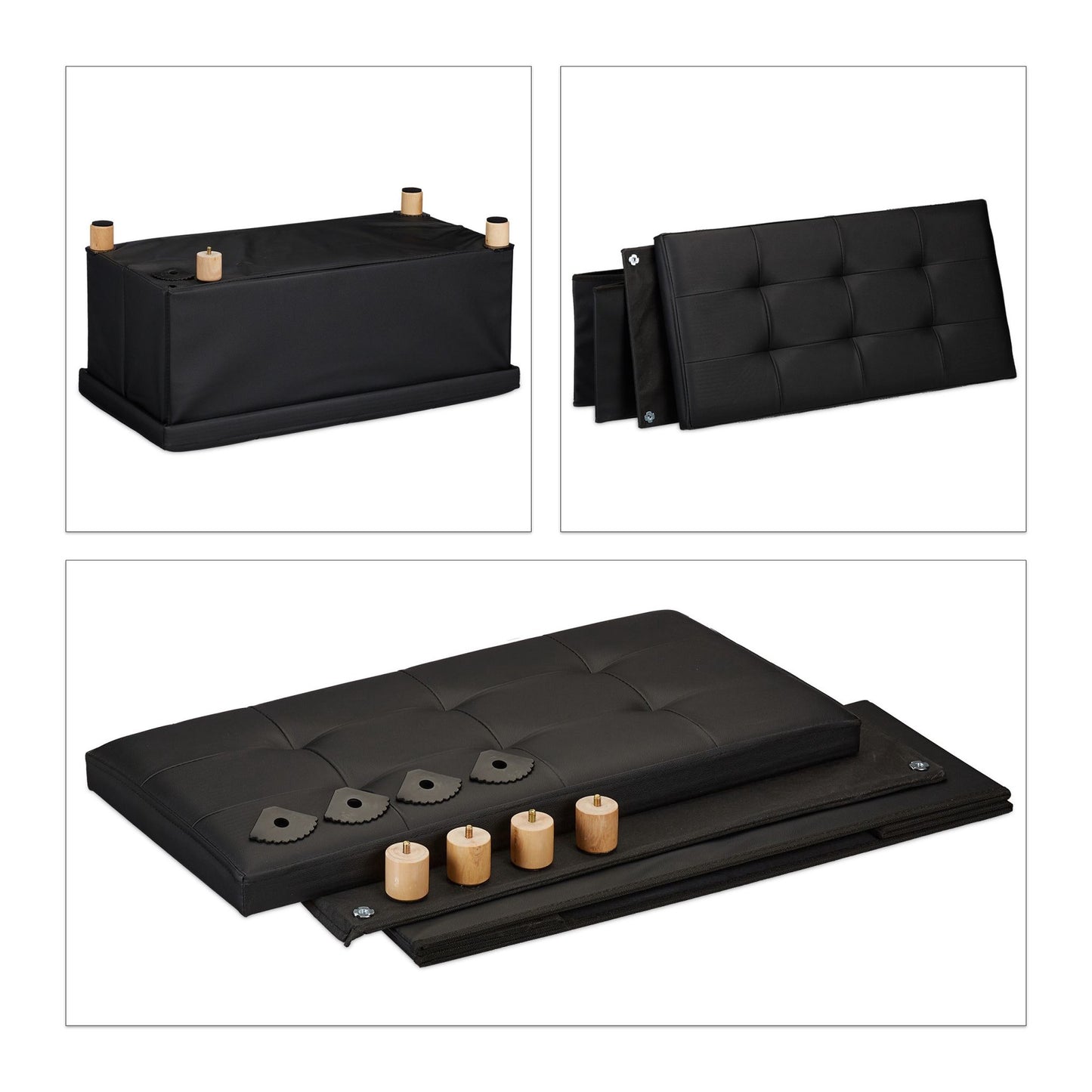 Artificial leather bench