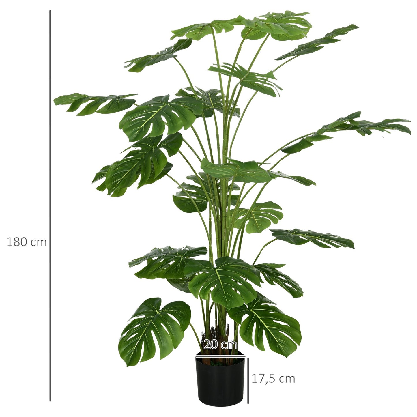Artificial Monstera Deliciosa, 180 cm, indoor plant decor
