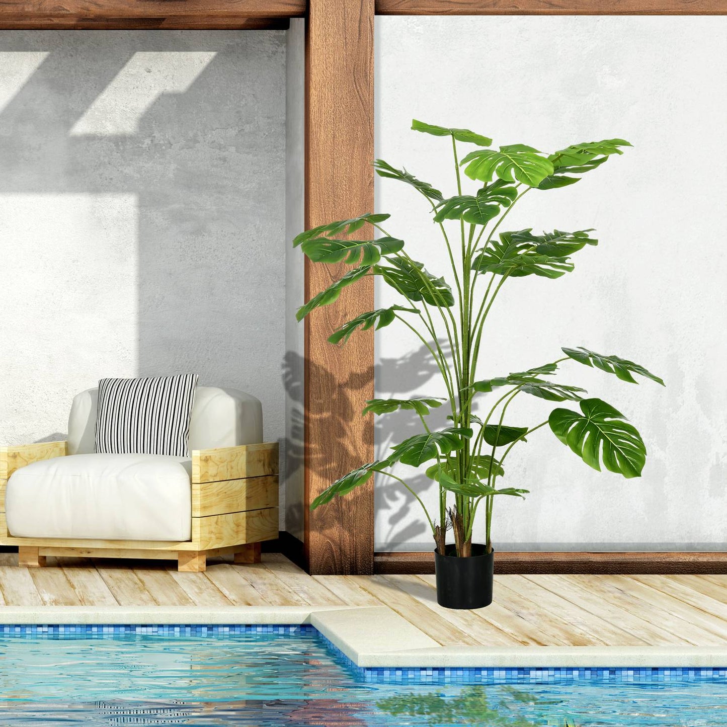 Artificial Monstera Deliciosa, 180 cm, indoor plant decor