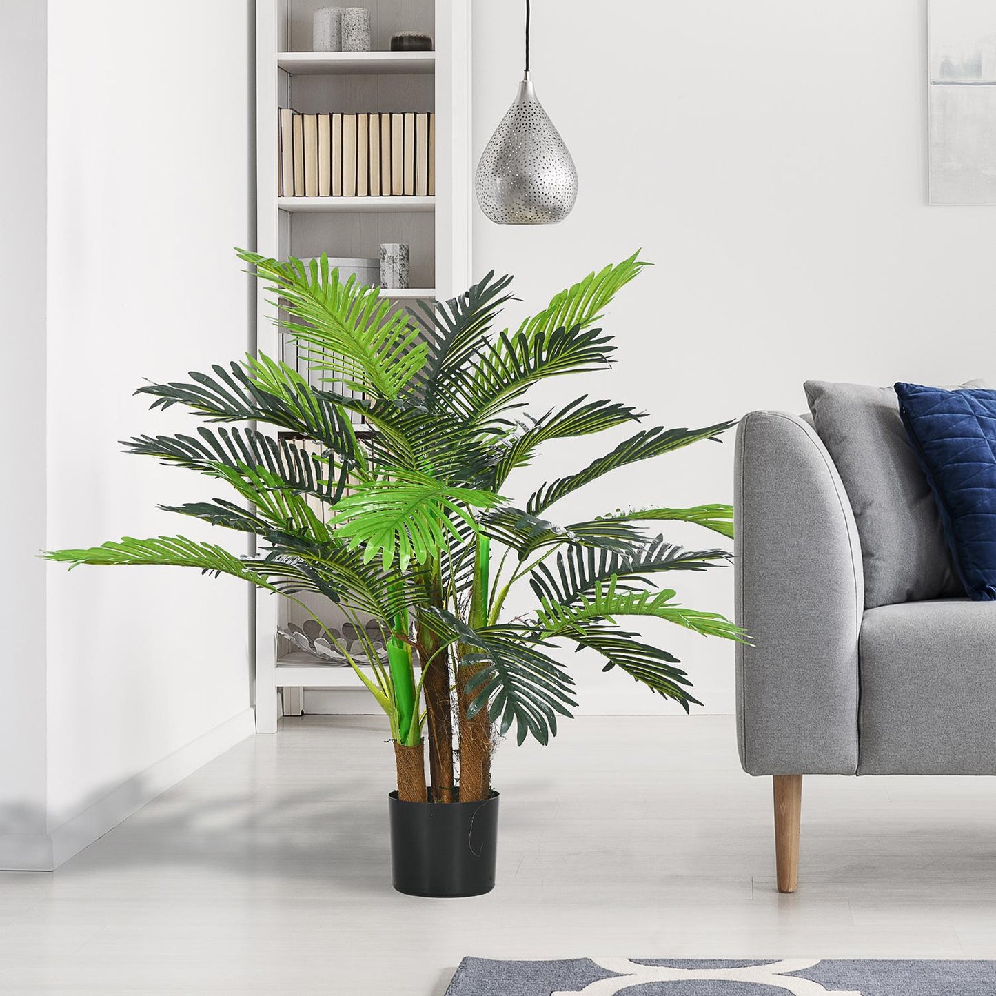 Artificial palm tree, 100 cm with 27 branches, indoor/outdoor decoration