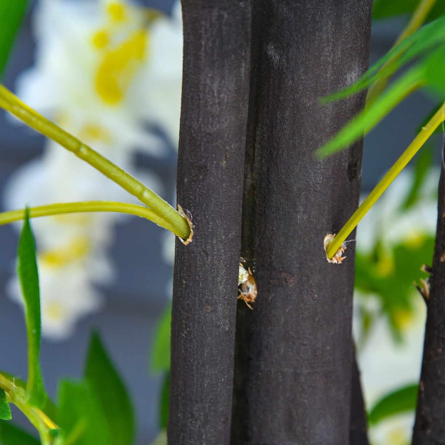 Artificial plant with white wisteria, 1.65 m high