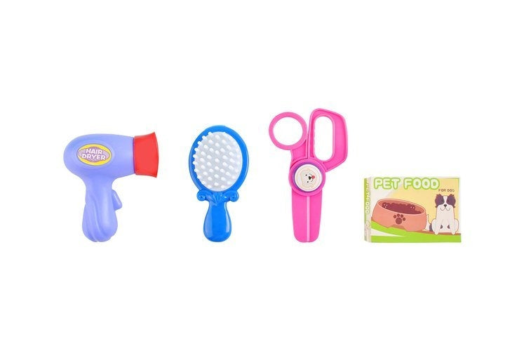 A set for bathing a dog - a toy