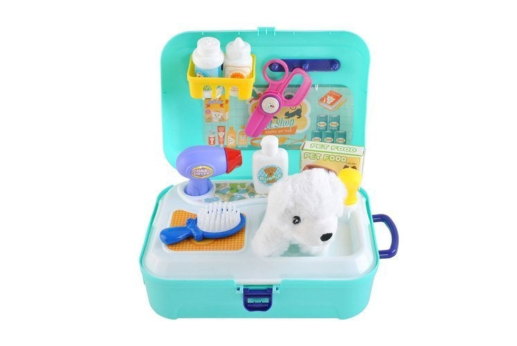 A set for bathing a dog - a toy