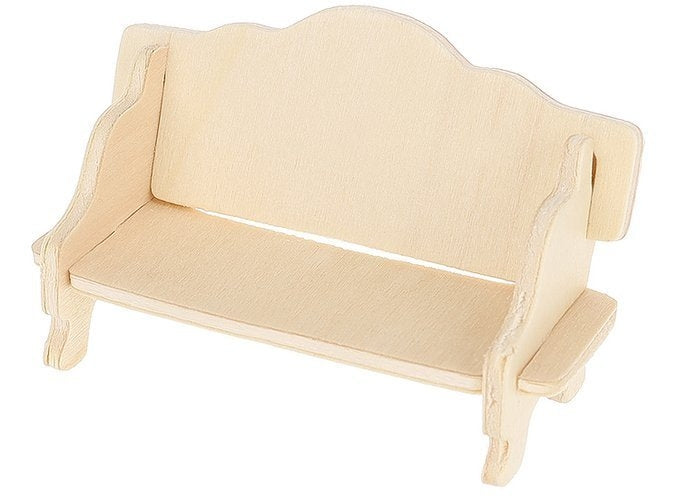 A set of wooden furniture for dolls 34 pcs.