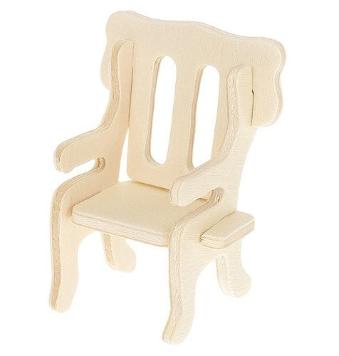 A set of wooden furniture for dolls 34 pcs.