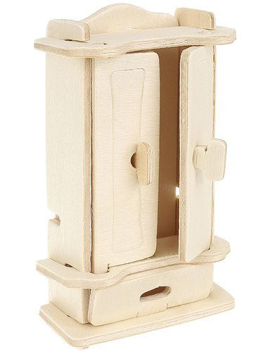 A set of wooden furniture for dolls 34 pcs.