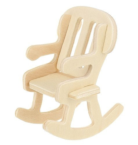 A set of wooden furniture for dolls 34 pcs.