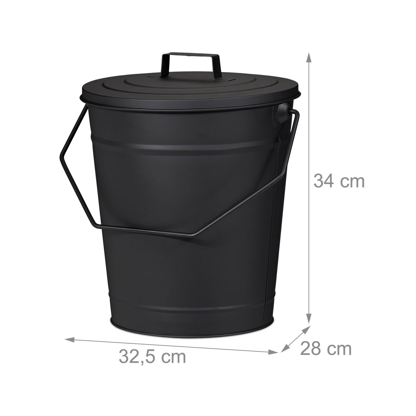 Ashtray with lid 12 l