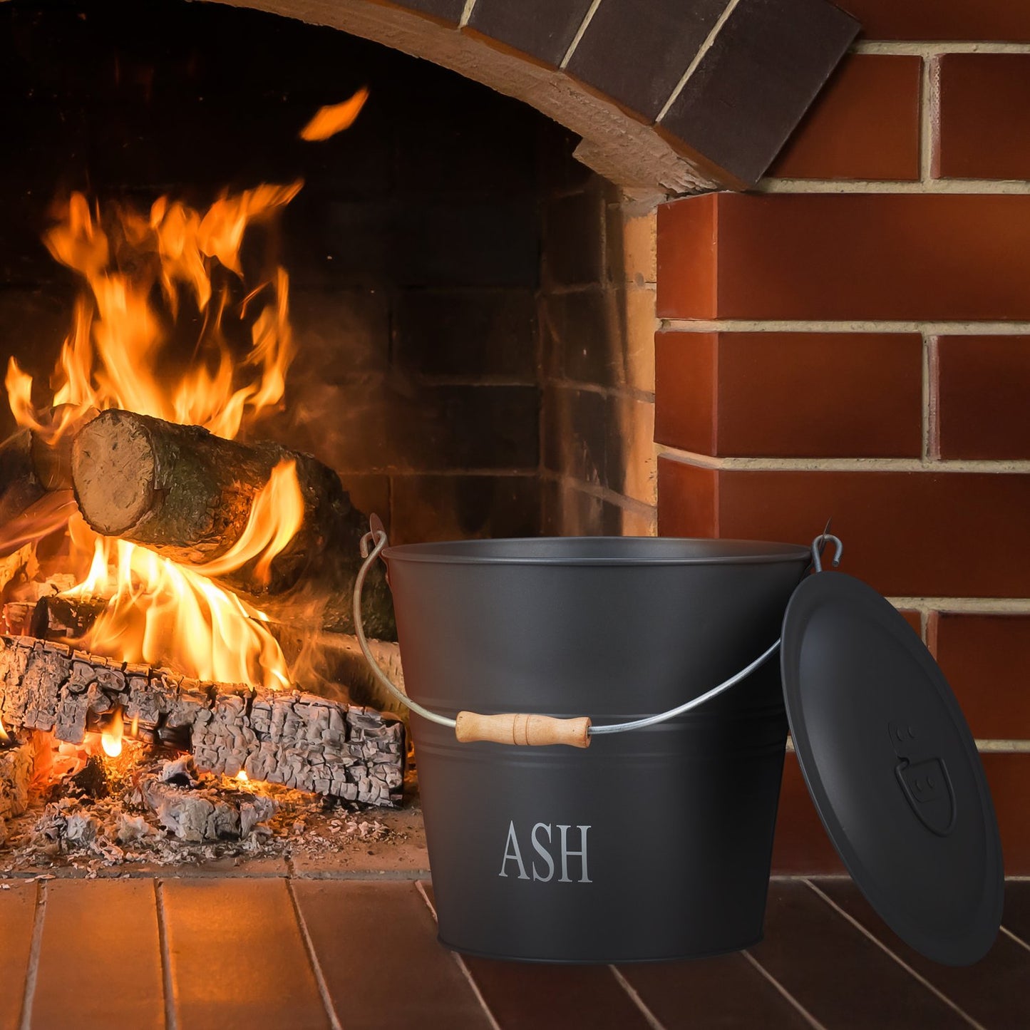 Ashtray with lid 12 l