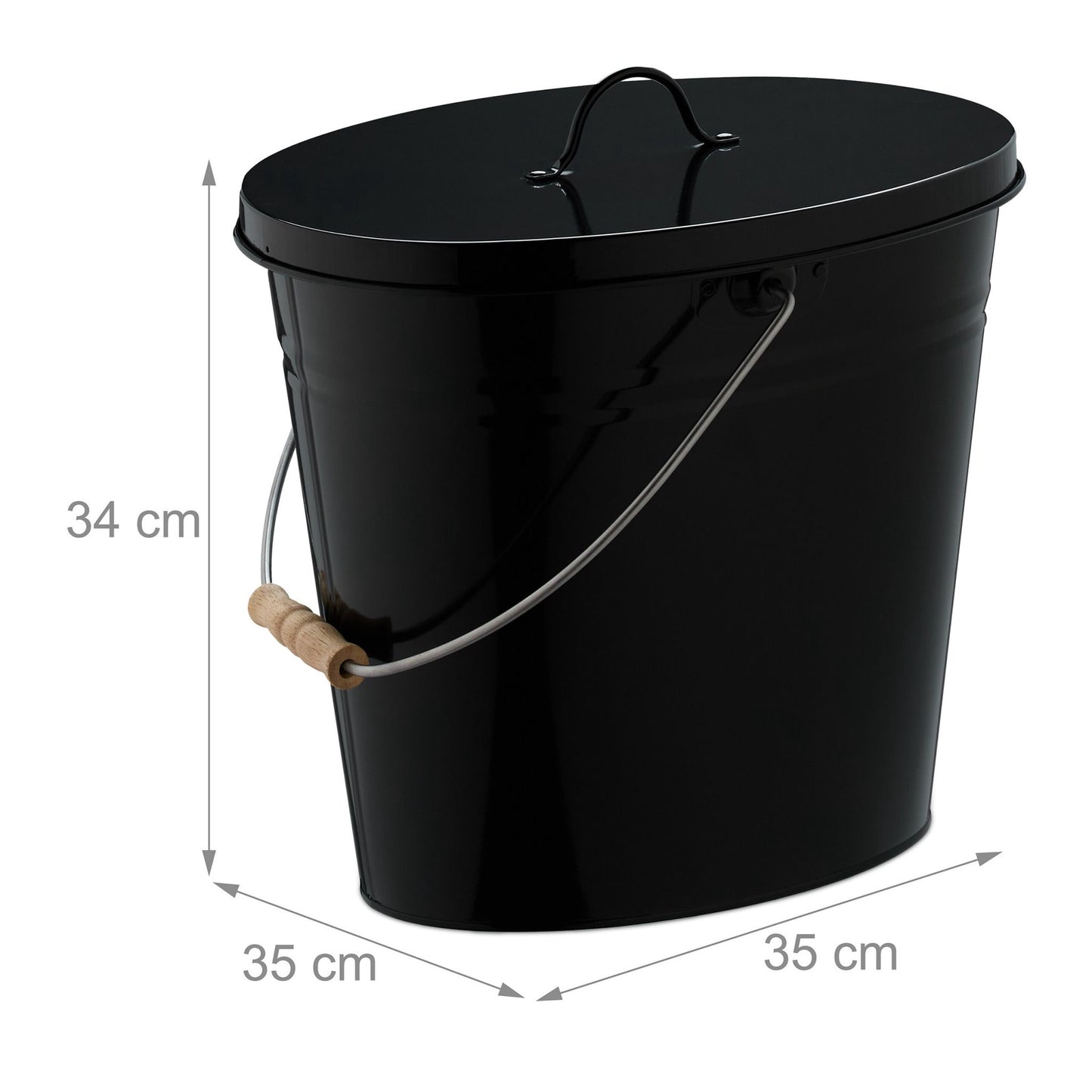 Ashtray with lid 12 litres