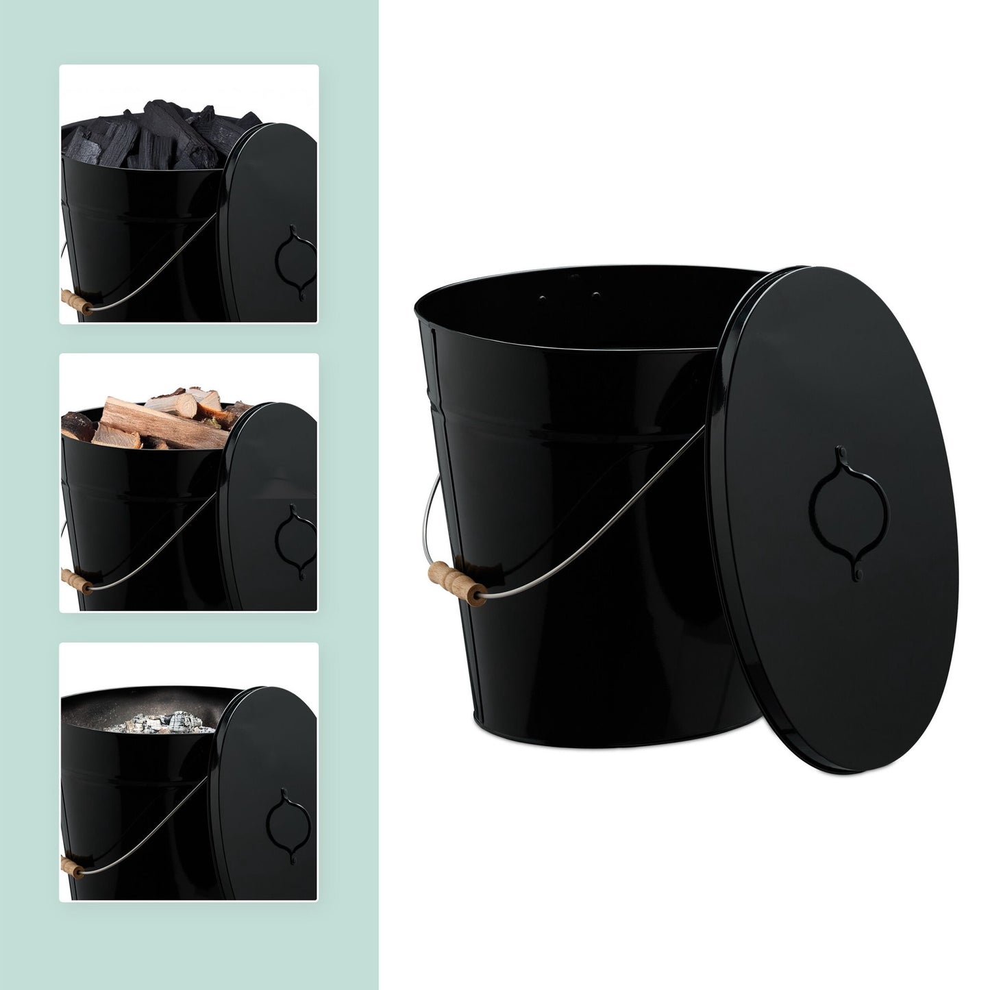 Ashtray with lid 18.5 L