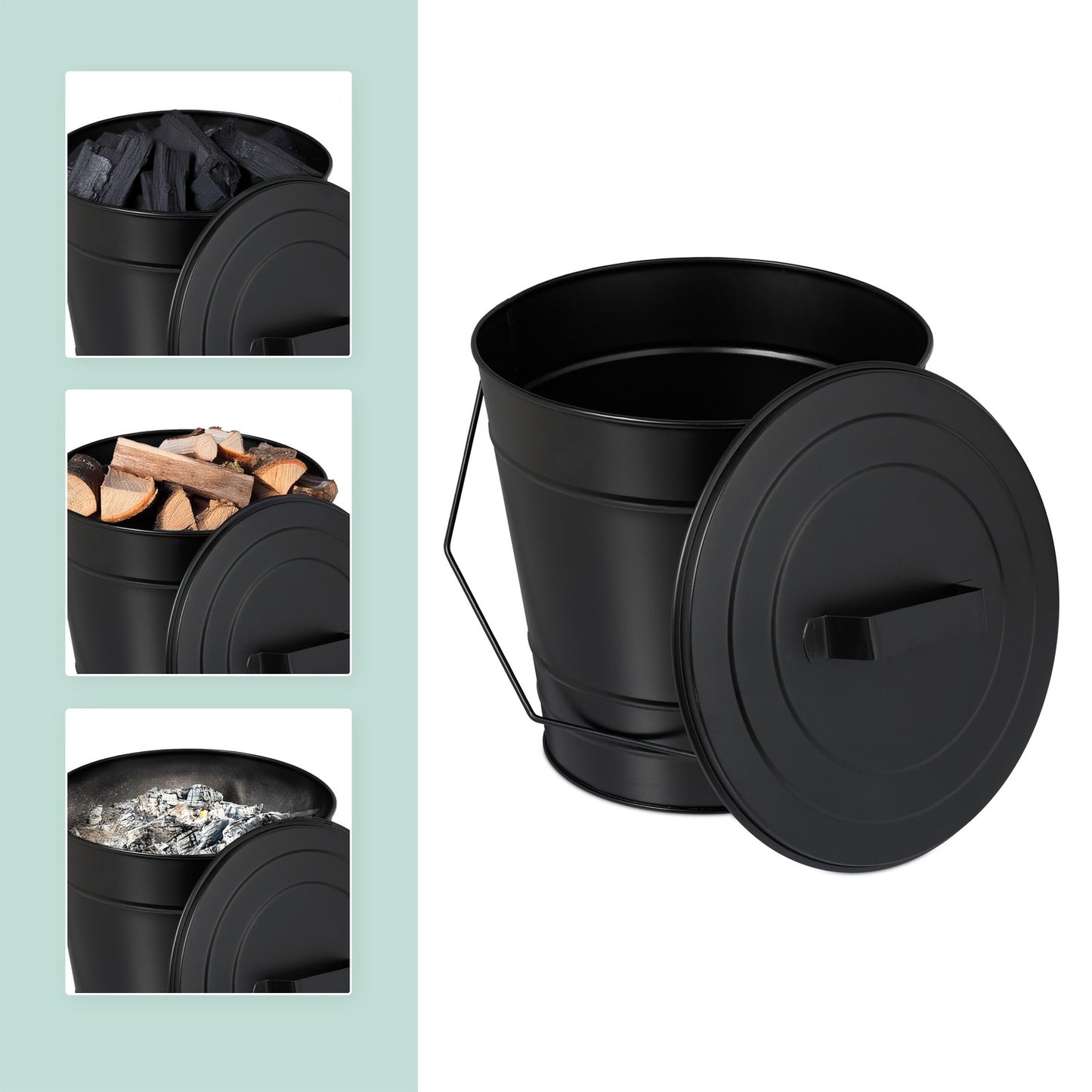 Ashtray with lid 7 l
