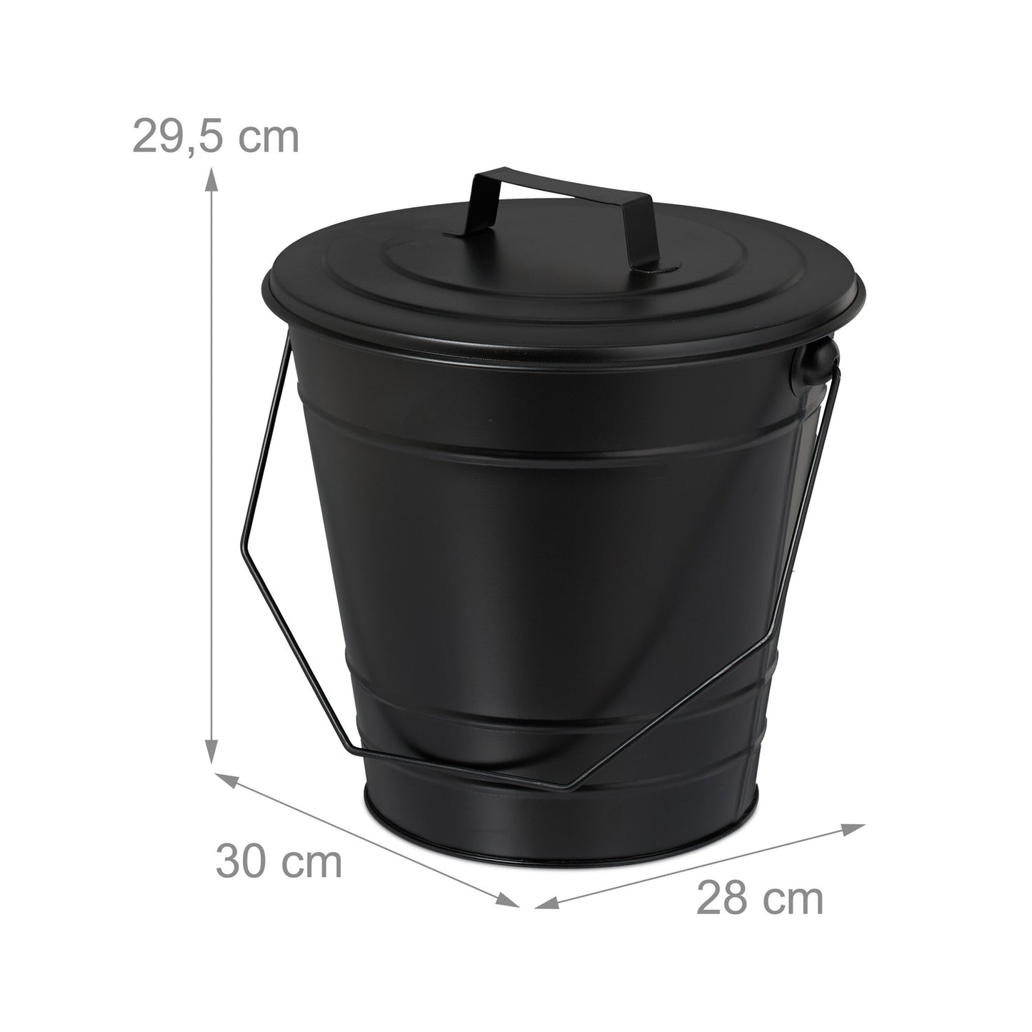 Ashtray with lid 7 l