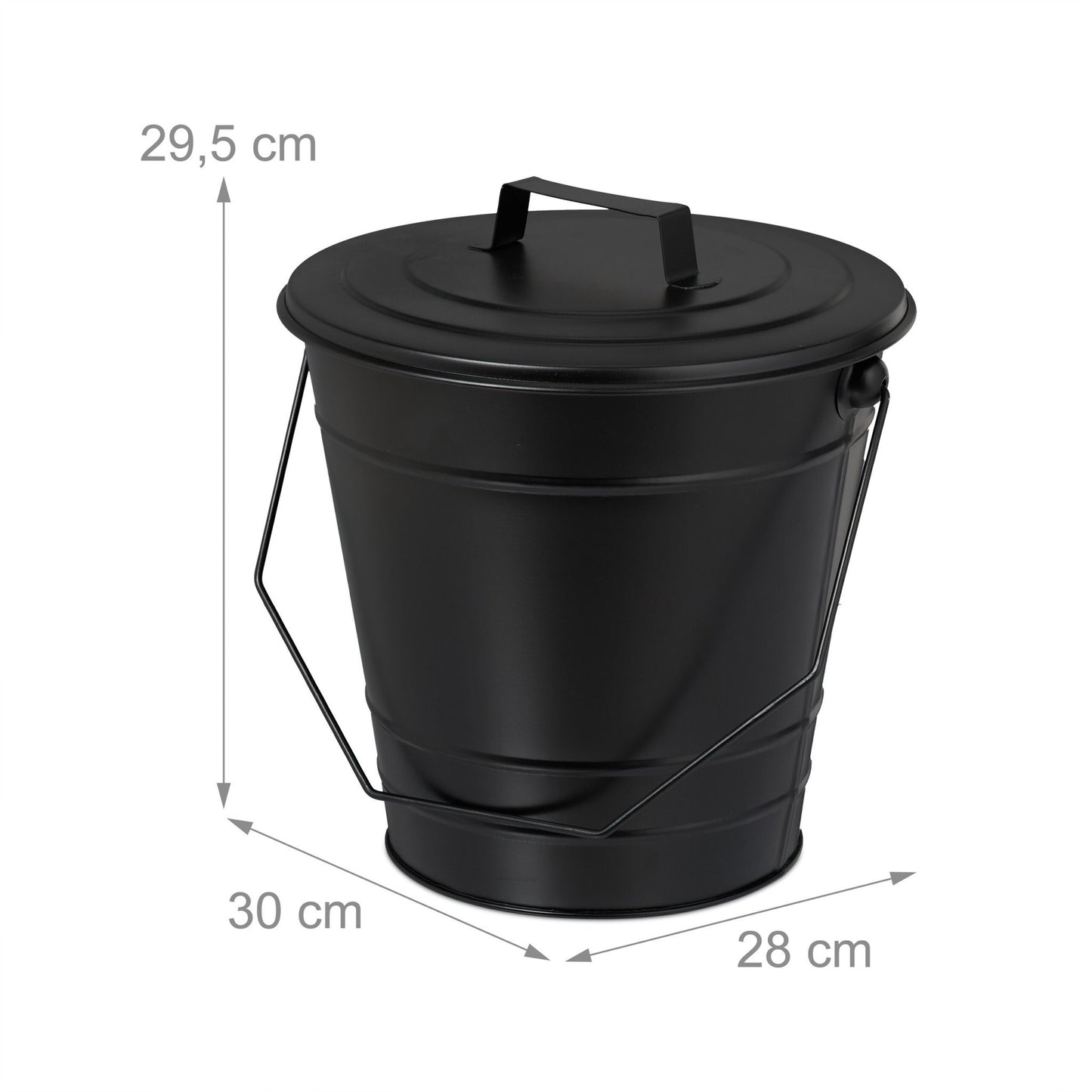 Ashtray with lid 7 l