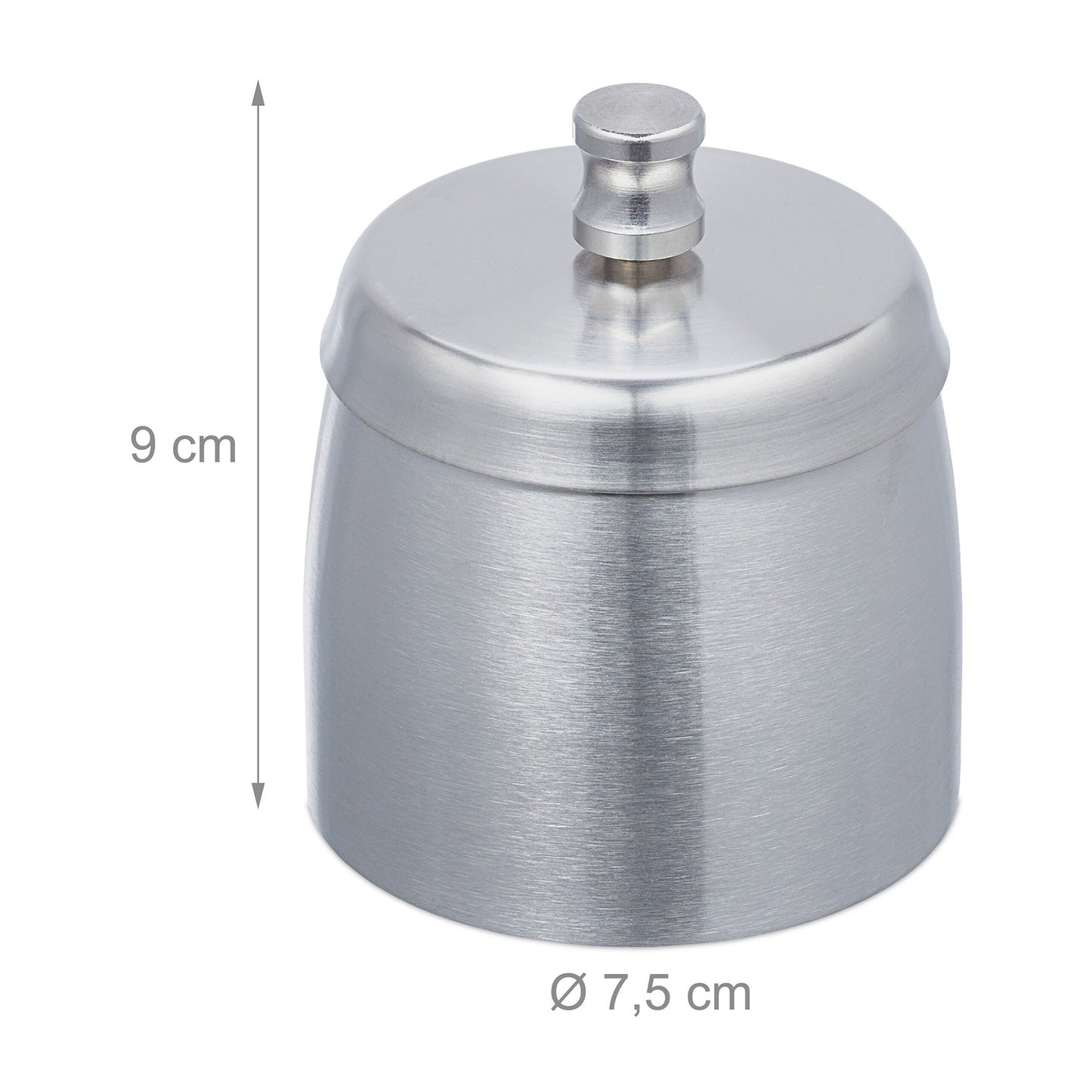 Ashtray with lid for outdoor use