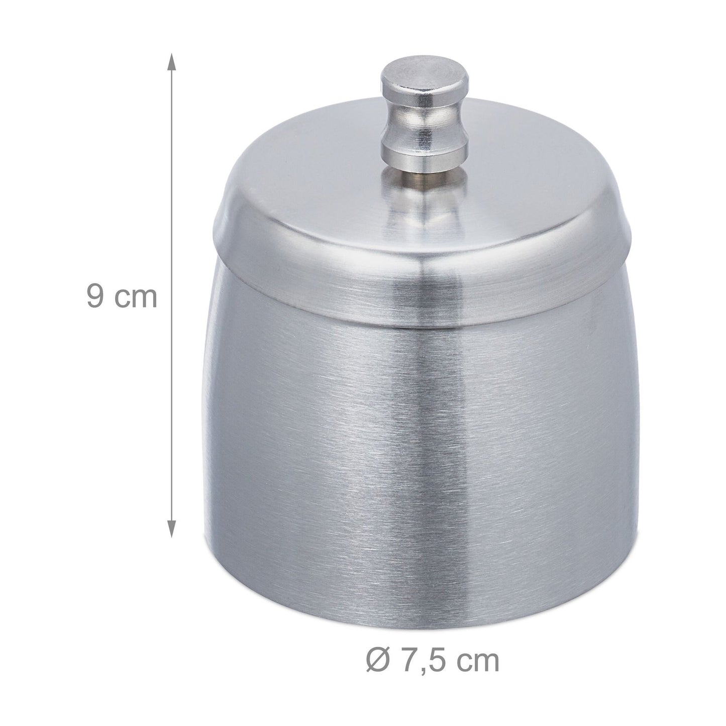 Ashtray with lid for outdoor use