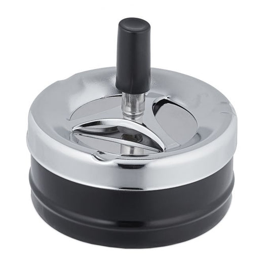Ashtray with rotating lid
