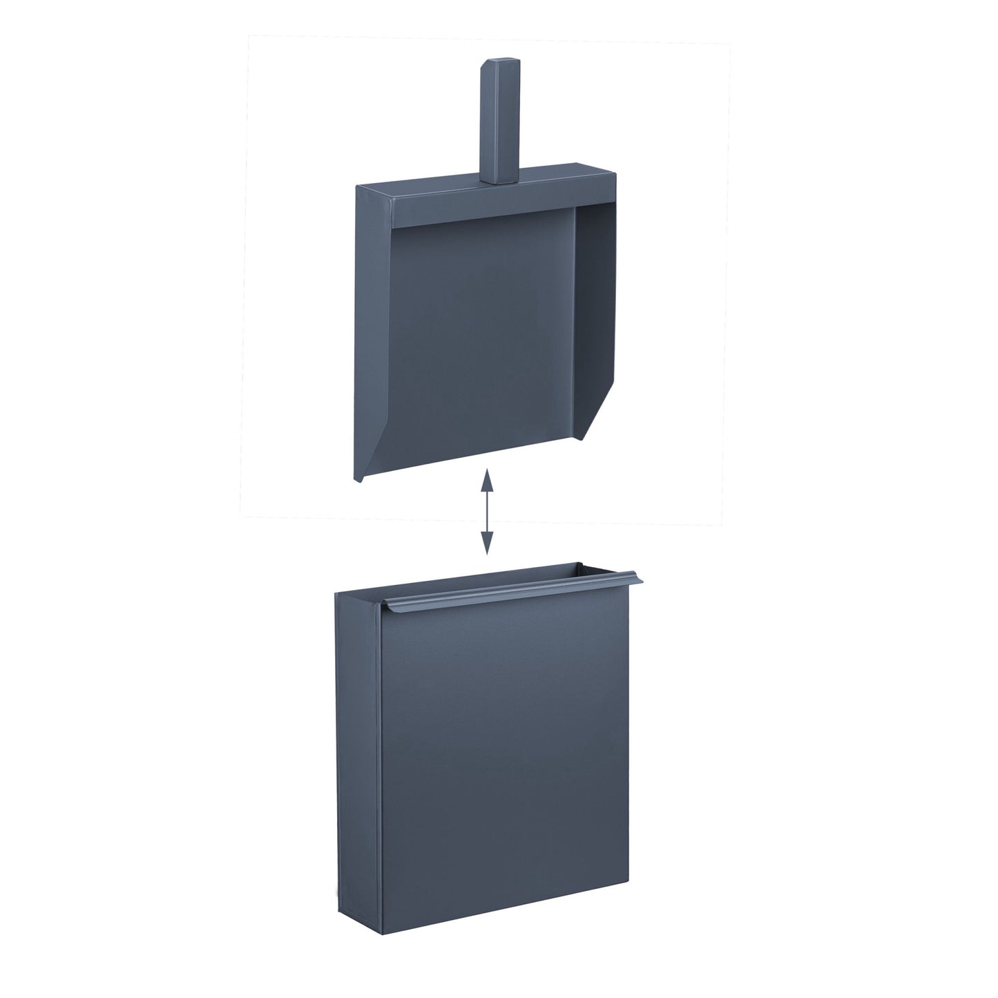 Ashtray with spade in anthracite