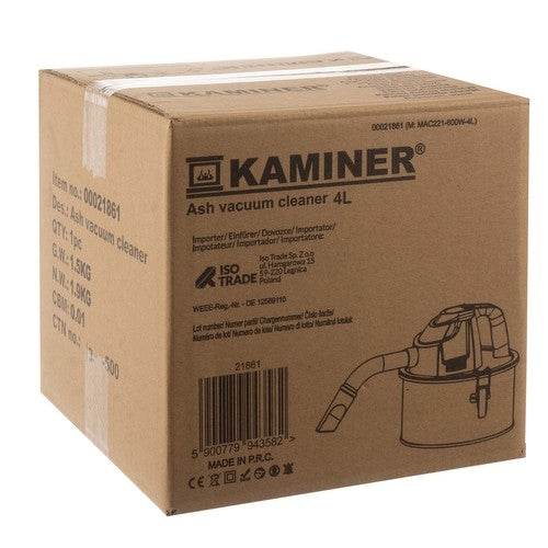 Ash vacuum cleaner 4L Kaminer 21861